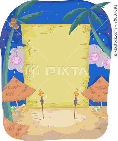 Party Night Beach Blank Board 20607691