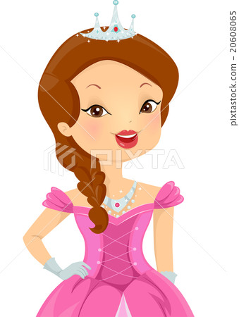 Girl Costume Princess Gown Tiara 20608065