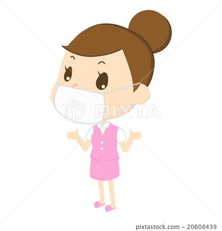 蒙面的OL·職業女性·職業女性的插圖(微笑2) 蒙面的OL·職業女性·職業女性的插圖(微笑2) 20608439