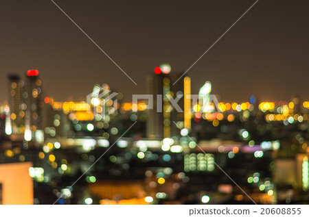 Cityscape bokeh, Blurred Photo, cityscape at twilight time Cityscape bokeh, Blurred Photo, cityscape at twilight time 20608855