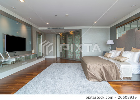 BANGKOK, THAILAND - APRIL 25 : Luxury Interior bedroom at My re 20608939