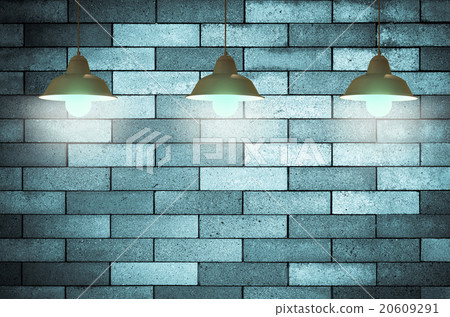 vintage brick wall background with Luxury lighting decoration vintage brick wall background with Luxury lighting decoration 20609291