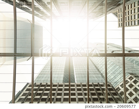 Modern business building glass of skyscrapers, Business concept 20609577