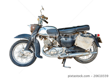 Old dirty motorcycle with rust  20610339