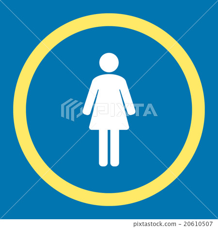 Woman Rounded Vector Icon - Stock Illustration [20610507] - PIXTA