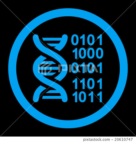 Genome Code Rounded Vector Icon 20610747