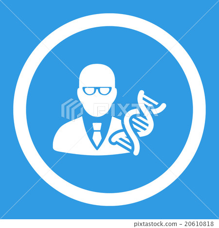 Genetic Engineer Rounded Vector Icon Genetic Engineer Rounded Vector Icon 20610818