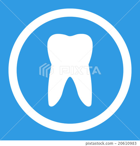 Tooth Rounded Vector Icon Tooth Rounded Vector Icon 20610983