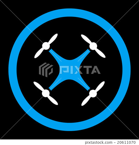 Airdrone Rounded Vector Icon Airdrone Rounded Vector Icon 20611070