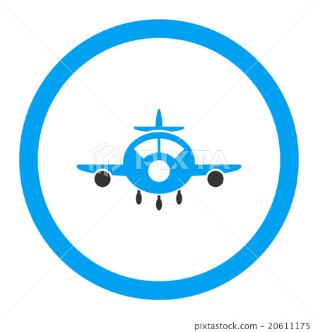 Aircraft Rounded Vector Icon Aircraft Rounded Vector Icon 20611175