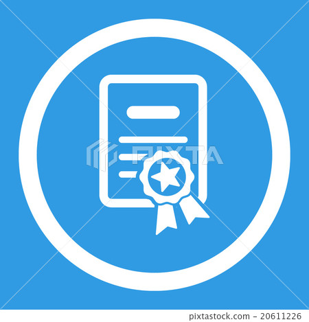 Certified Diploma Rounded Vector Icon Certified Diploma Rounded Vector Icon 20611226