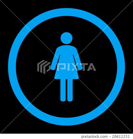 Woman Rounded Vector Icon - Stock Illustration [20611251] - PIXTA