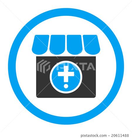 Drugstore Rounded Vector Icon Drugstore Rounded Vector Icon 20611488