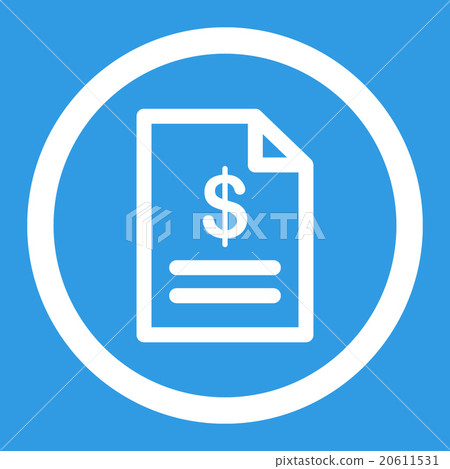 Invoice Rounded Vector Icon - Stock Illustration [20611531] - PIXTA