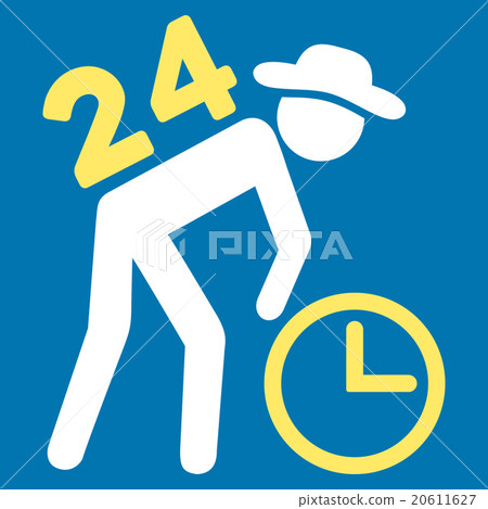 Around The Clock Work Icon Around The Clock Work Icon 20611627