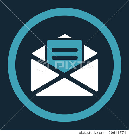 Open Mail Rounded Vector Icon 20611774