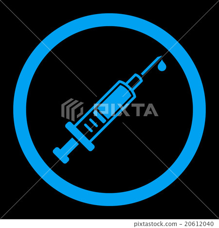 Vaccination Rounded Vector Icon - Stock Illustration [20612040] - PIXTA