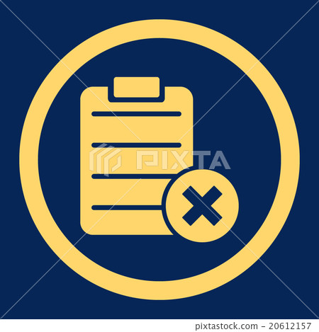 Reject Form Rounded Vector Icon Reject Form Rounded Vector Icon 20612157