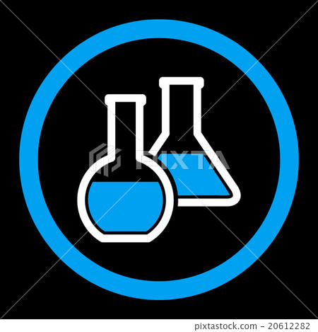 Glass Flasks Rounded Vector Icon Glass Flasks Rounded Vector Icon 20612282