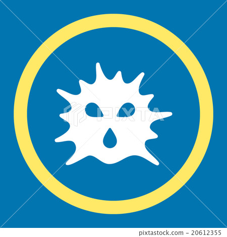Virus Structure Rounded Vector Icon - Stock Illustration [20612355] - PIXTA