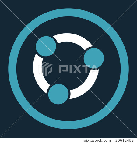 Collaboration Rounded Vector Icon-插圖素材 [20612492] - PIXTA圖庫