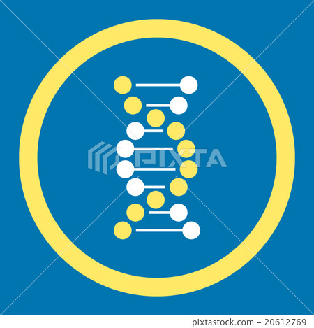 DNA Spiral Rounded Vector Icon DNA Spiral Rounded Vector Icon 20612769