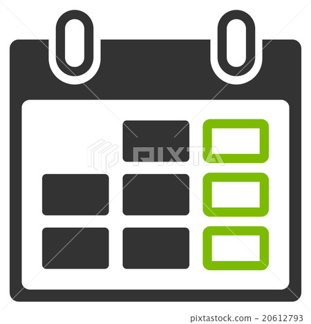 Calendar Week Icon - Stock Illustration [20612793] - PIXTA