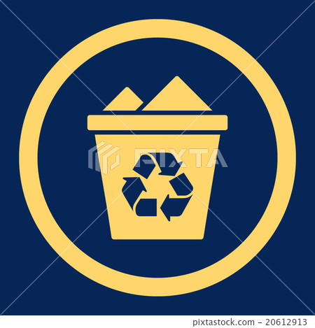 Full Recycle Bin Rounded Vector Icon 20612913