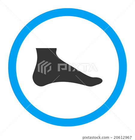 Foot Rounded Vector Icon Foot Rounded Vector Icon 20612967