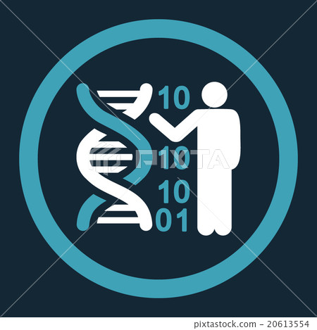 DNA Code Report Rounded Vector Icon 20613554