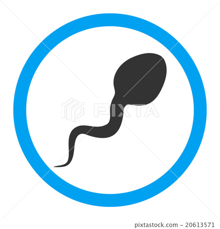 Spermatozoon Rounded Vector Icon Spermatozoon Rounded Vector Icon 20613571