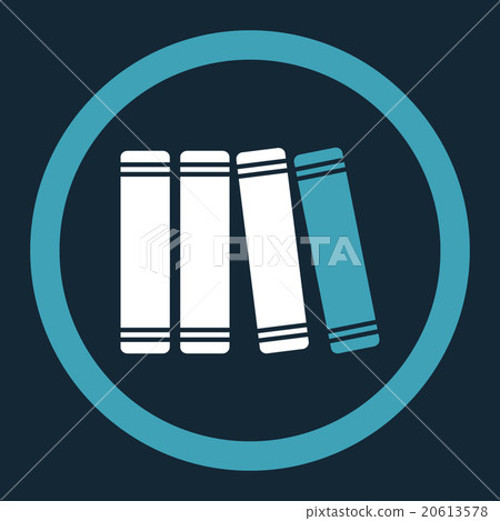 Library Books Rounded Vector Icon Library Books Rounded Vector Icon 20613578