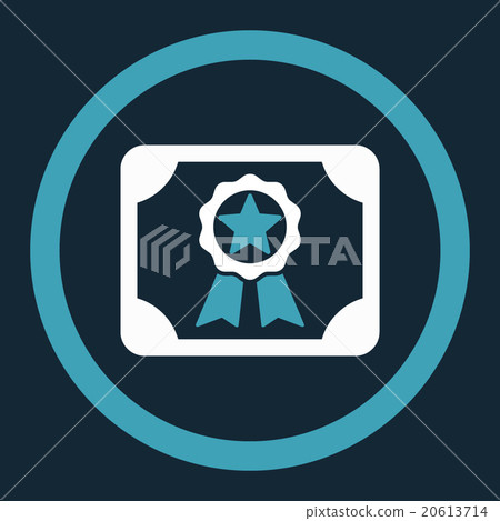 Award Diploma Rounded Vector Icon 20613714