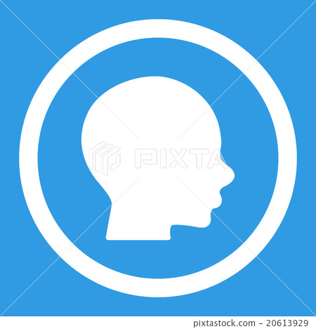 Head Rounded Vector Icon - Stock Illustration [20613929] - PIXTA