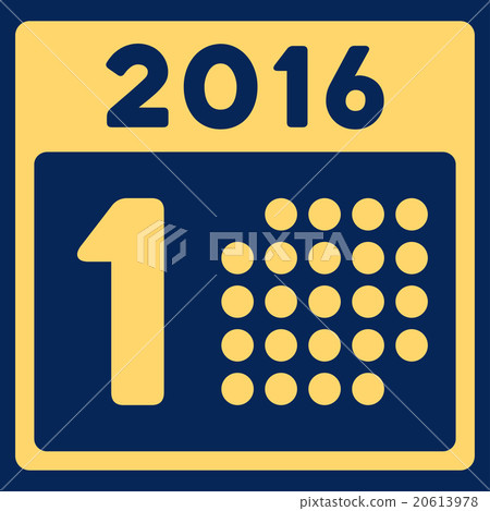 First 2016 Day Icon - Stock Illustration [20613978] - PIXTA