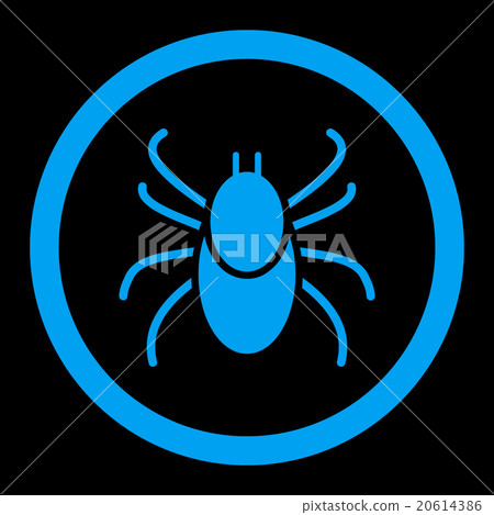 Mite Rounded Vector Icon Mite Rounded Vector Icon 20614386