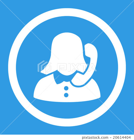 Receptionist Rounded Vector Icon 20614404