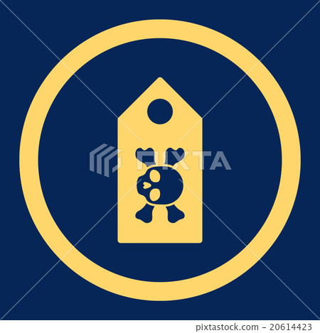 Death Label Rounded Vector Icon Death Label Rounded Vector Icon 20614423