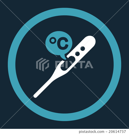 Celsius Temperature Rounded Vector Icon 20614737