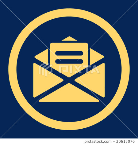 Open Mail Rounded Vector Icon 20615076