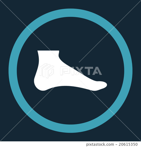 Foot Rounded Vector Icon - Stock Illustration [20615350] - PIXTA