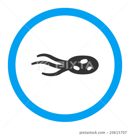 Intrude Microorganism Rounded Vector Icon 20615707