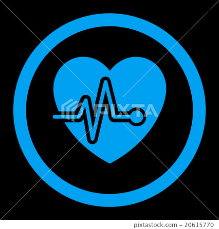 Heart Pulse Rounded Vector Icon - Stock Illustration [20615770] - PIXTA