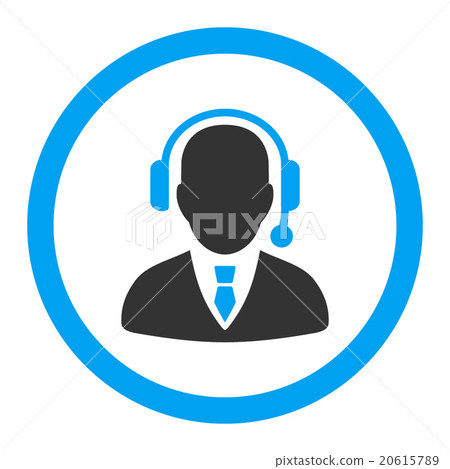 Operator Rounded Vector Icon - Stock Illustration [20615789] - PIXTA