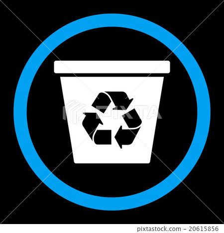 Recycle Bin Rounded Vector Icon Recycle Bin Rounded Vector Icon 20615856