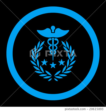 Caduceus Logo Rounded Vector Icon 20615893