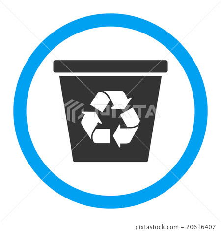 Recycle Bin Rounded Vector Icon Recycle Bin Rounded Vector Icon 20616407