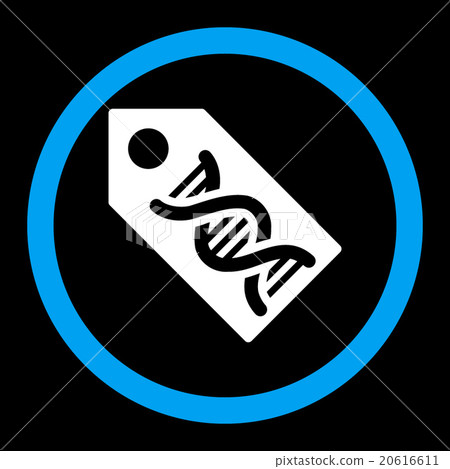 DNA Marker Rounded Vector Icon 20616611