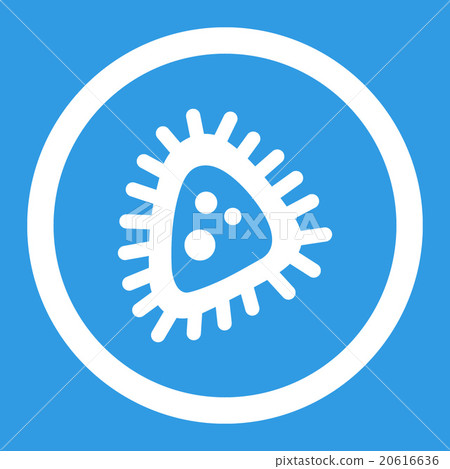 Micro Parasite Rounded Vector Icon Micro Parasite Rounded Vector Icon 20616636