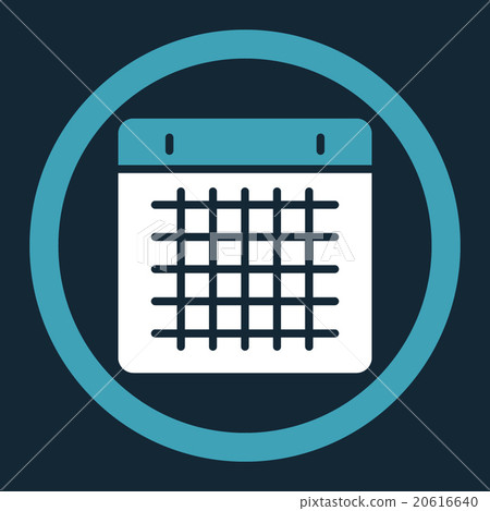 Calendar Rounded Vector Icon 20616640